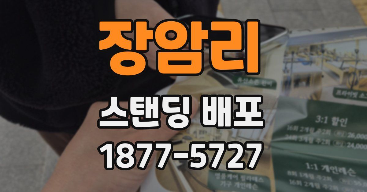 장암리 스탠딩 배포