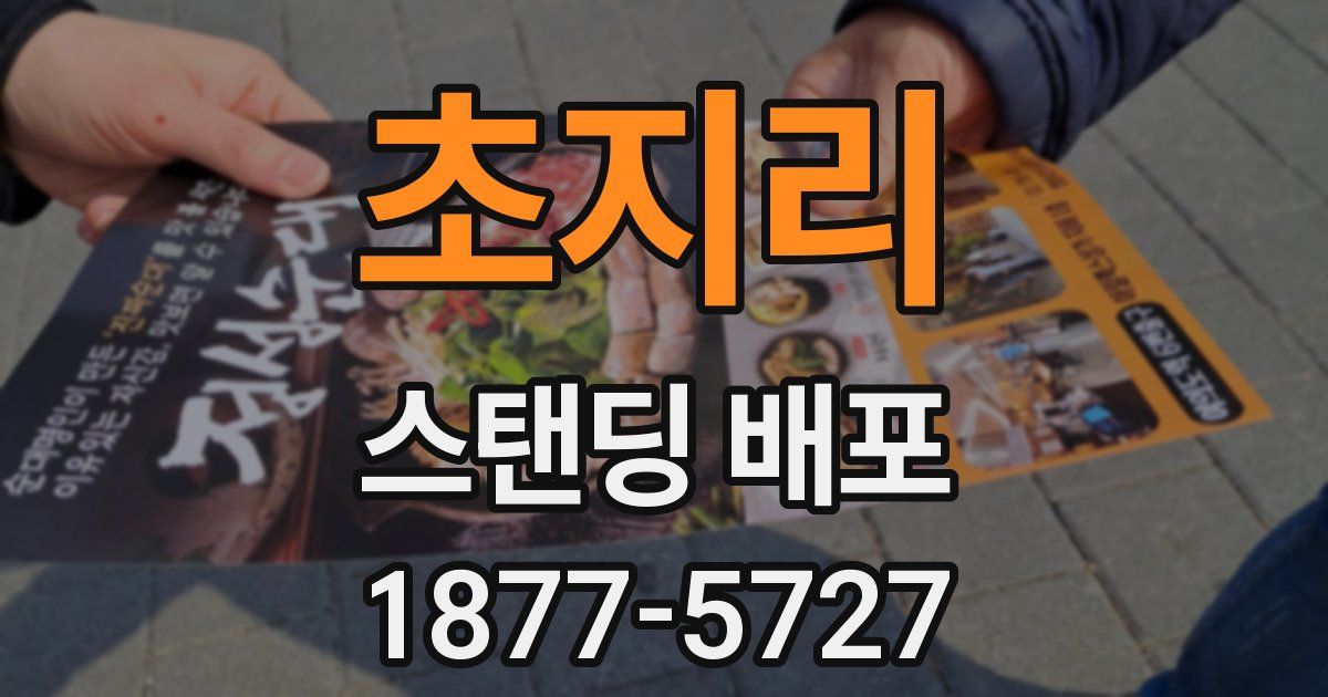 초지리 스탠딩 배포