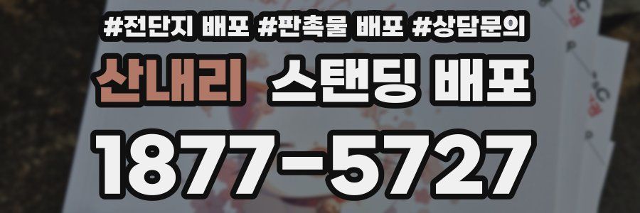 산내리 스탠딩 배포