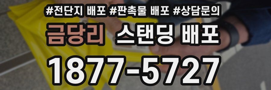 금당리 스탠딩 배포