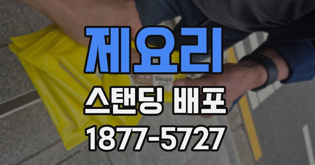 제요리 스탠딩 배포