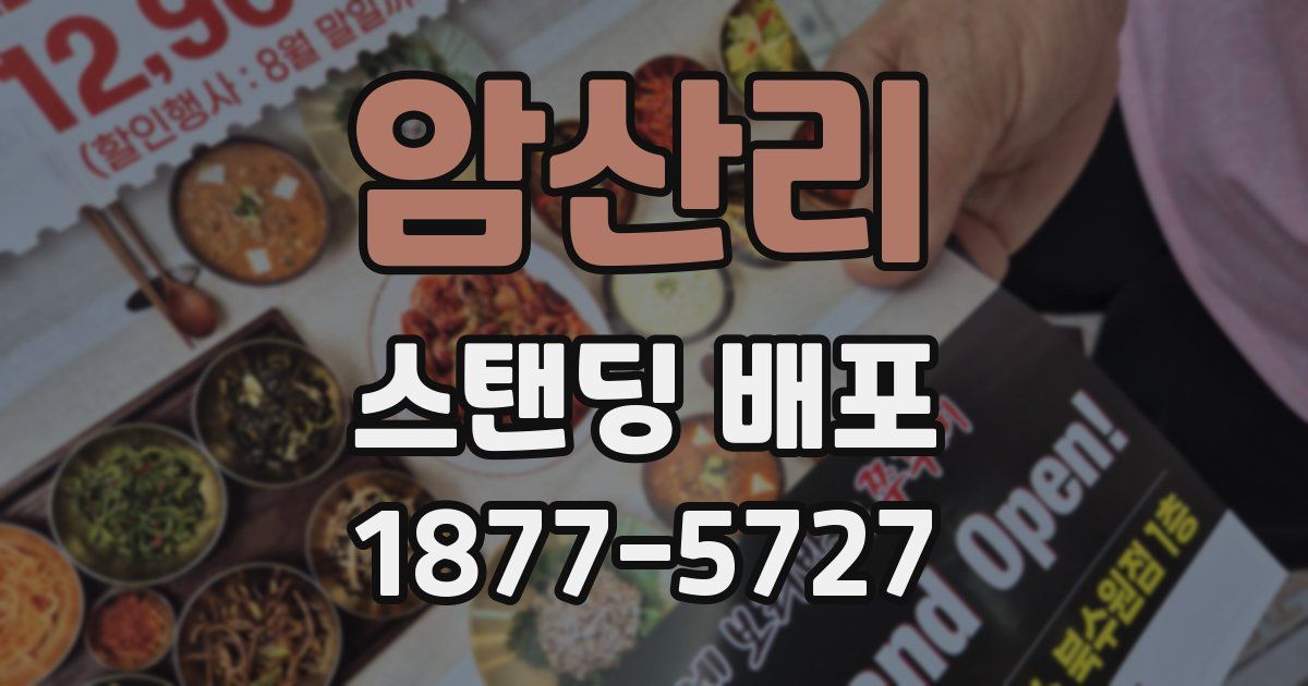 암산리 스탠딩 배포
