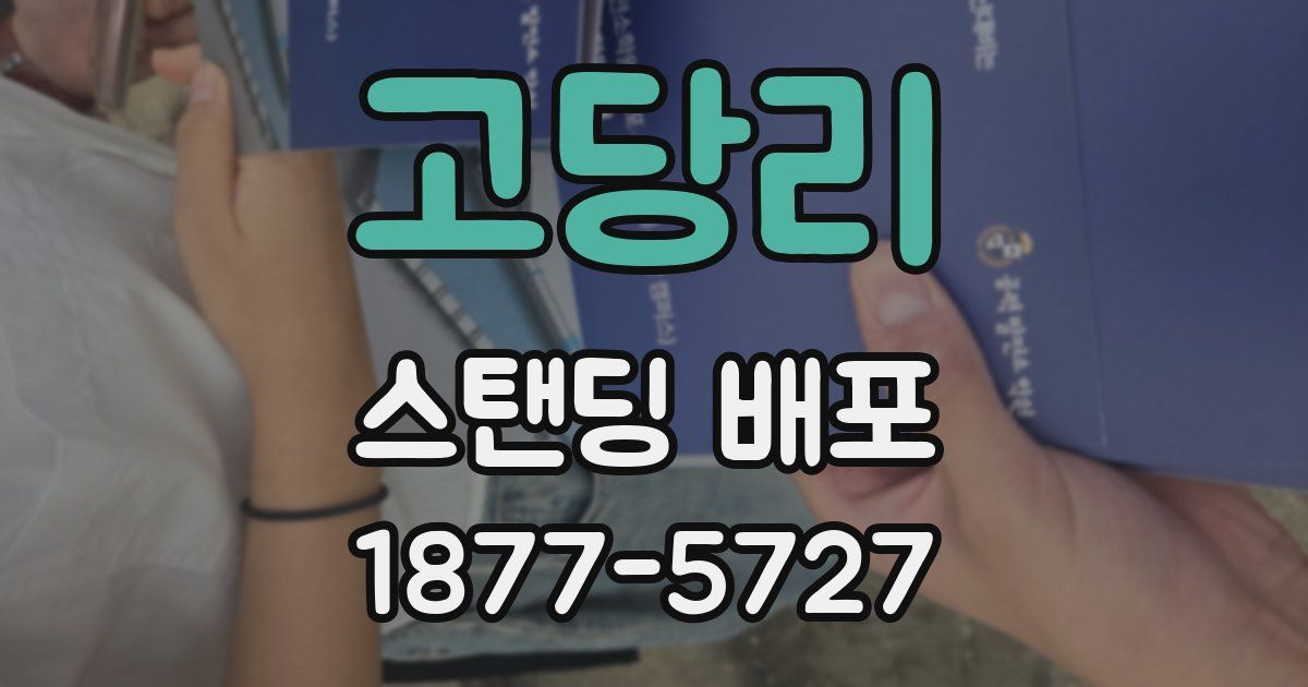 고당리 스탠딩 배포