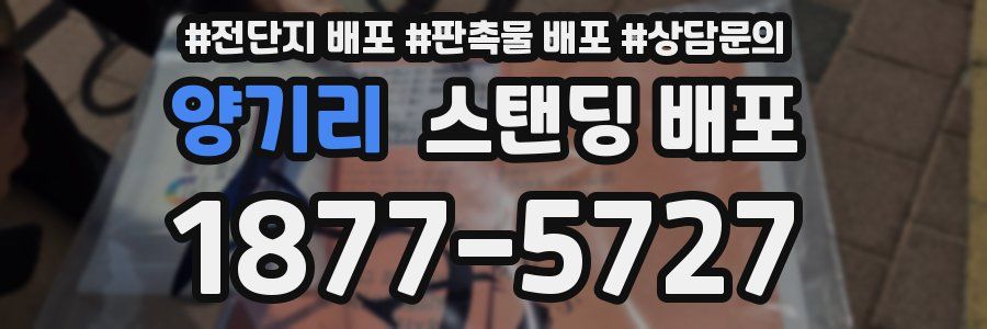 양기리 스탠딩 배포