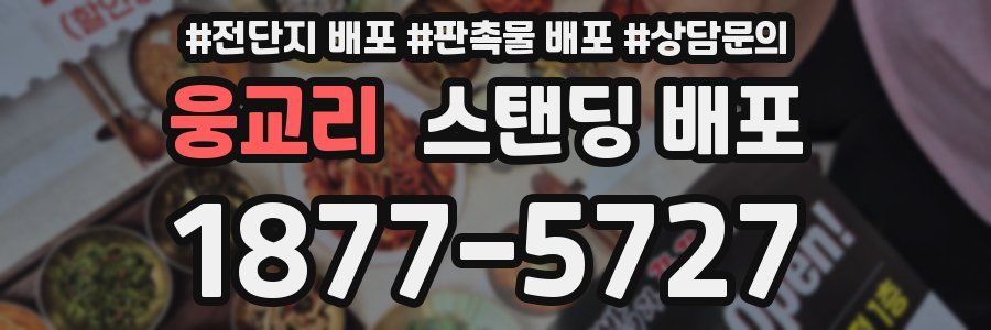 웅교리 스탠딩 배포