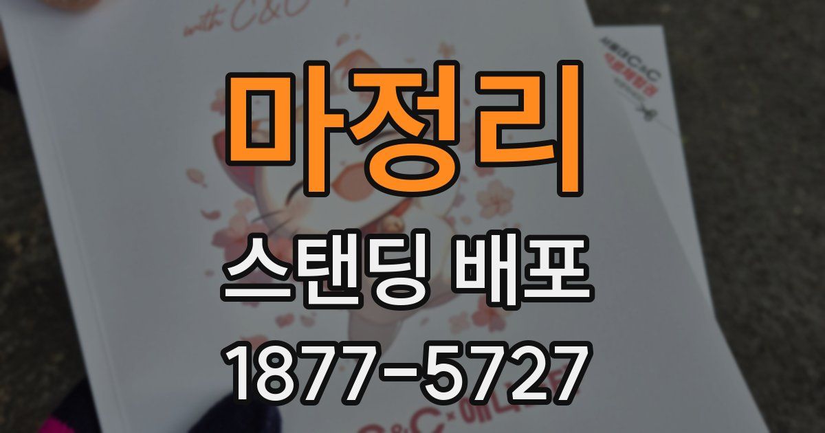 마정리 스탠딩 배포