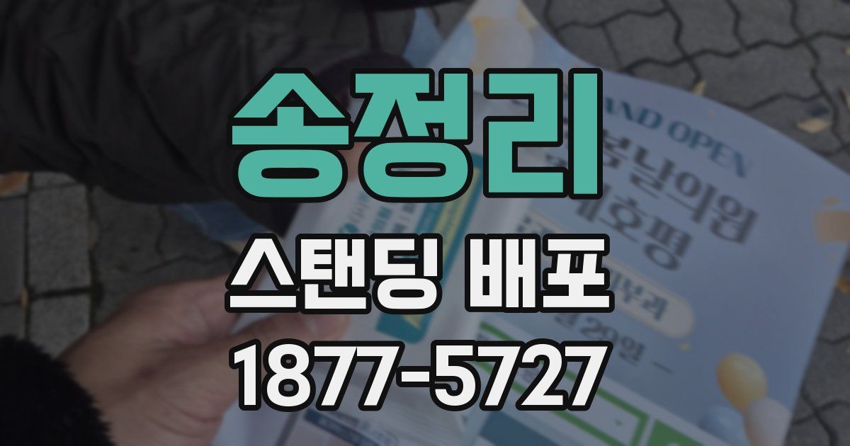 송정리 스탠딩 배포