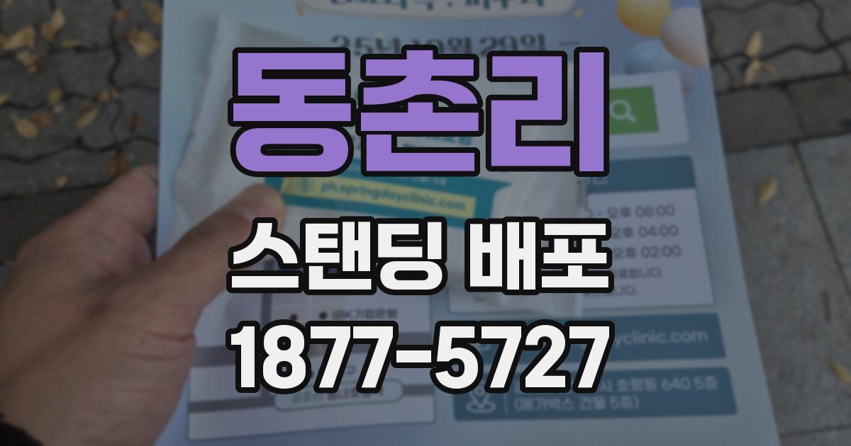 동촌리 스탠딩 배포