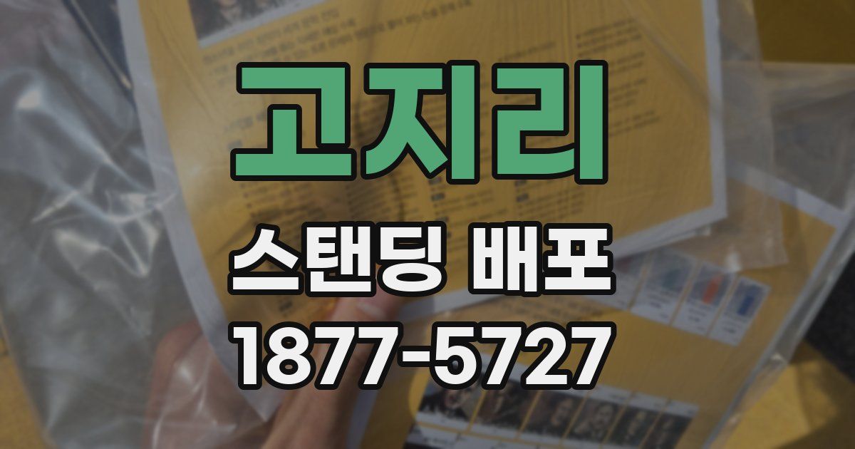 고지리 스탠딩 배포