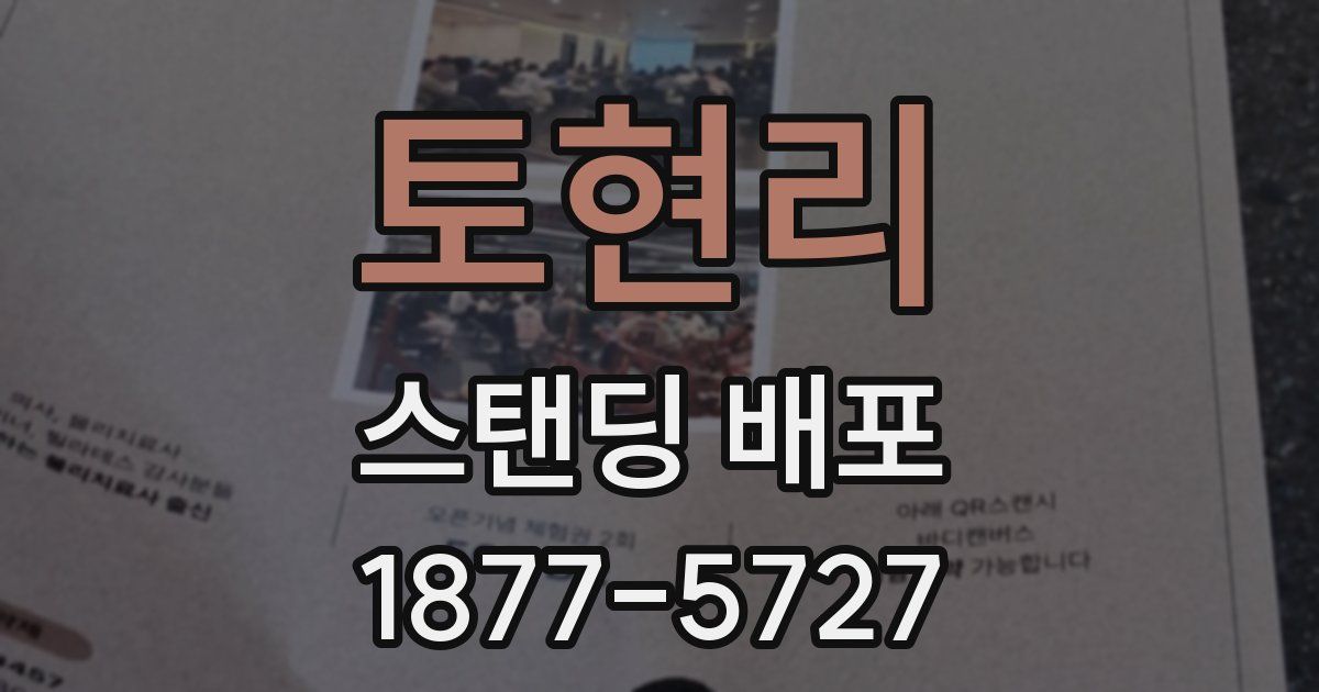 토현리 스탠딩 배포