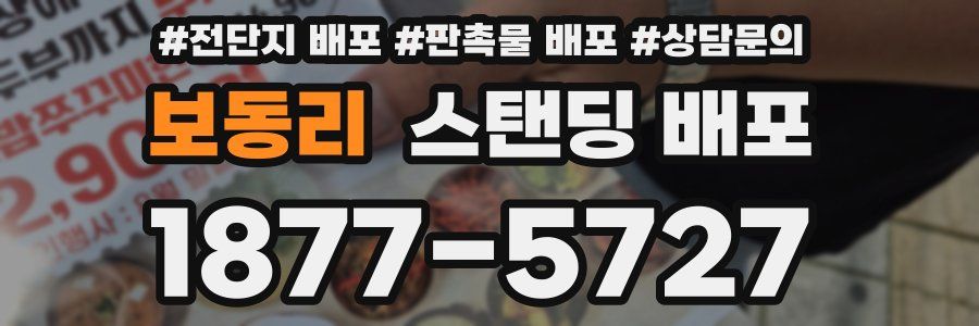 보동리 스탠딩 배포