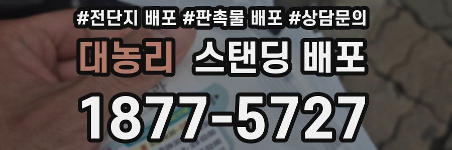 대농리 스탠딩 배포