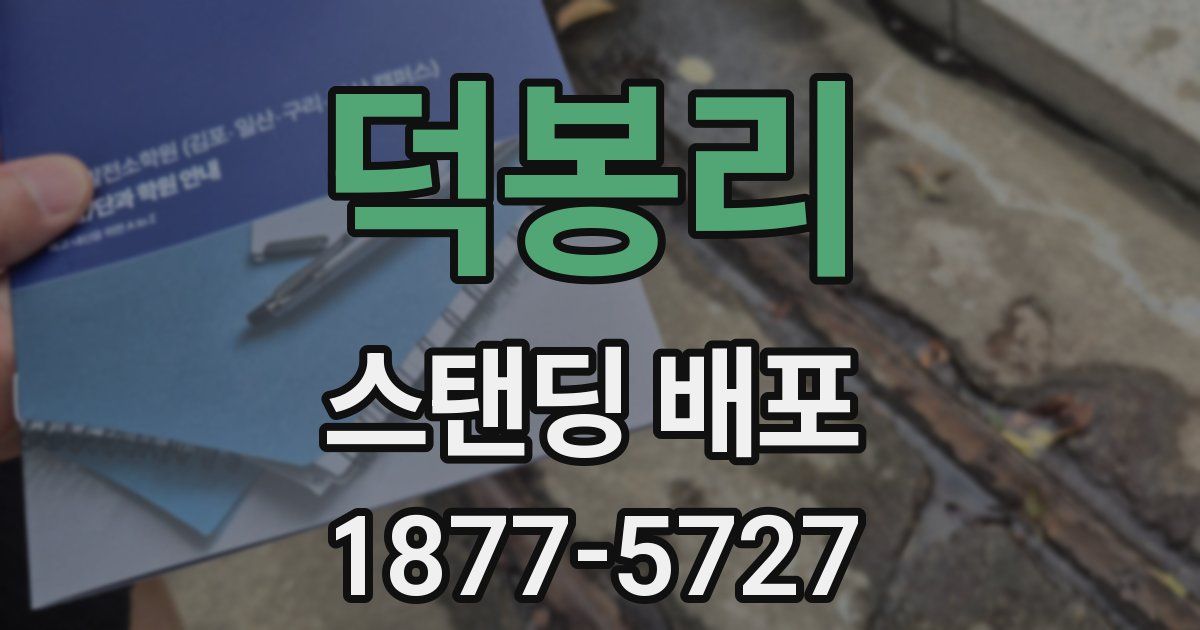 덕봉리 스탠딩 배포