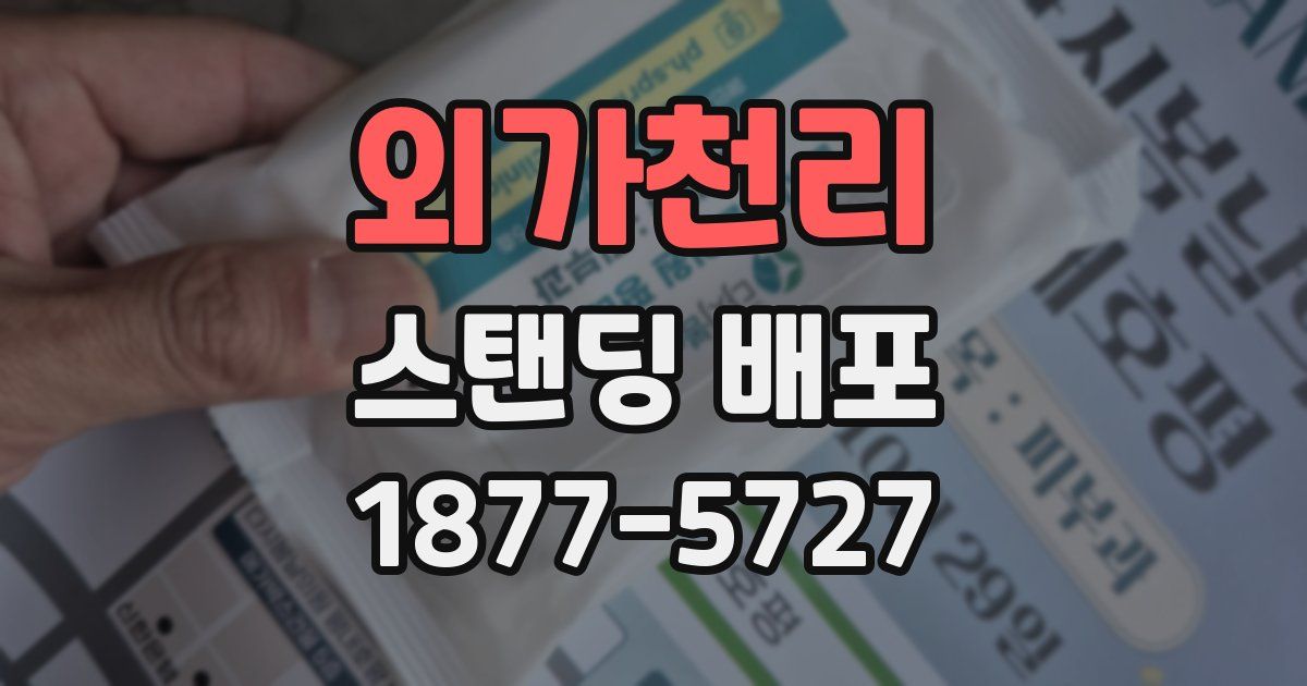 외가천리 스탠딩 배포