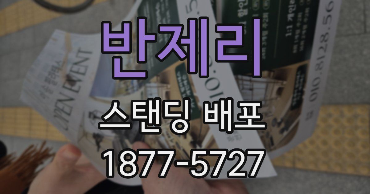 반제리 스탠딩 배포