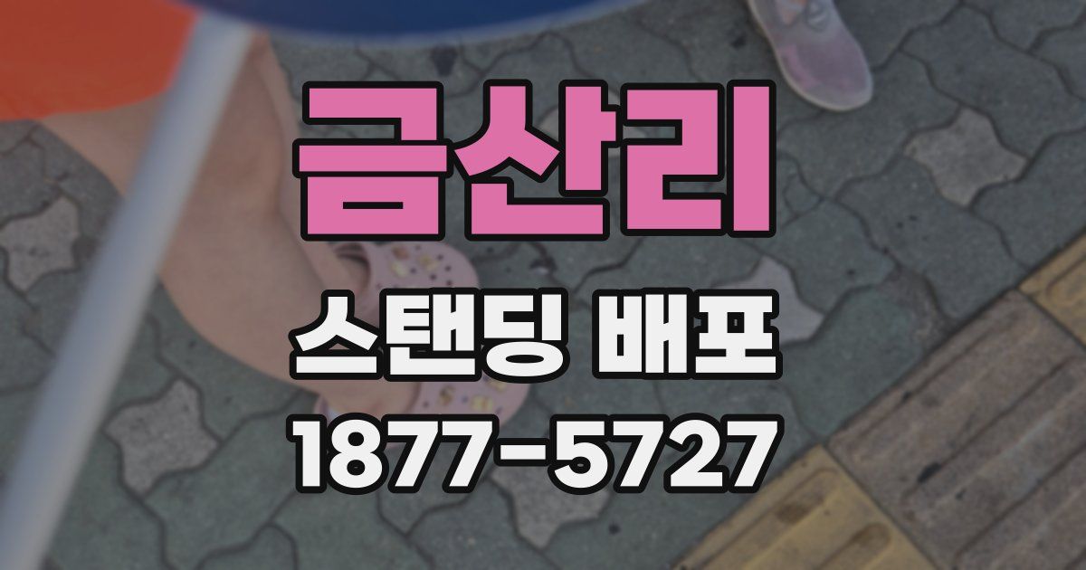 금산리 스탠딩 배포