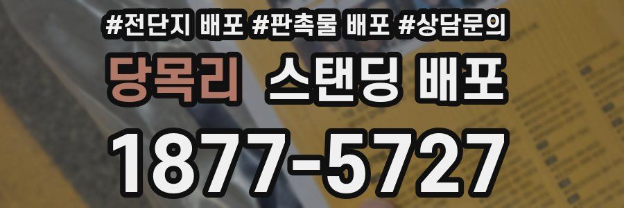 당목리 스탠딩 배포