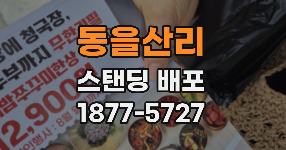 동을산리 스탠딩 배포