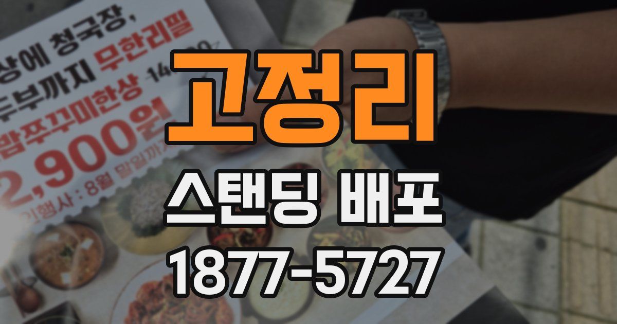고정리 스탠딩 배포