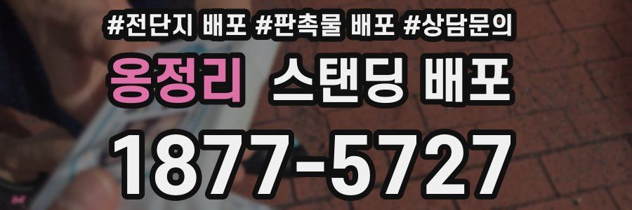 옹정리 스탠딩 배포