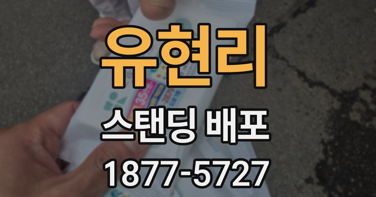 유현리 스탠딩 배포