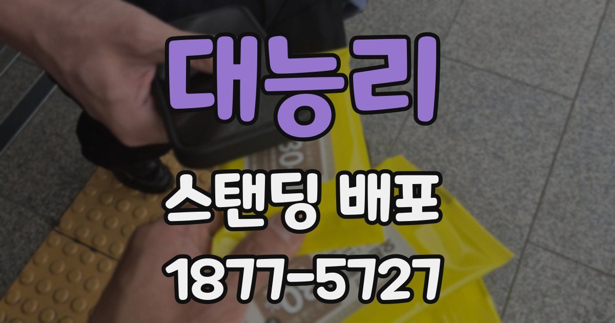 대능리 스탠딩 배포
