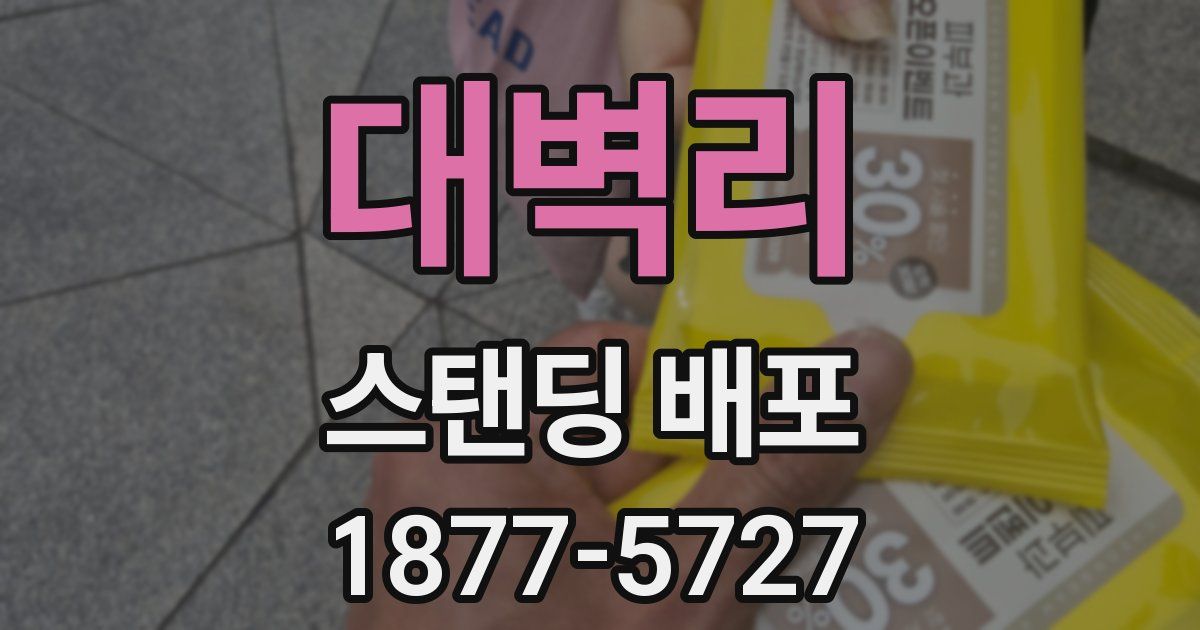 대벽리 스탠딩 배포