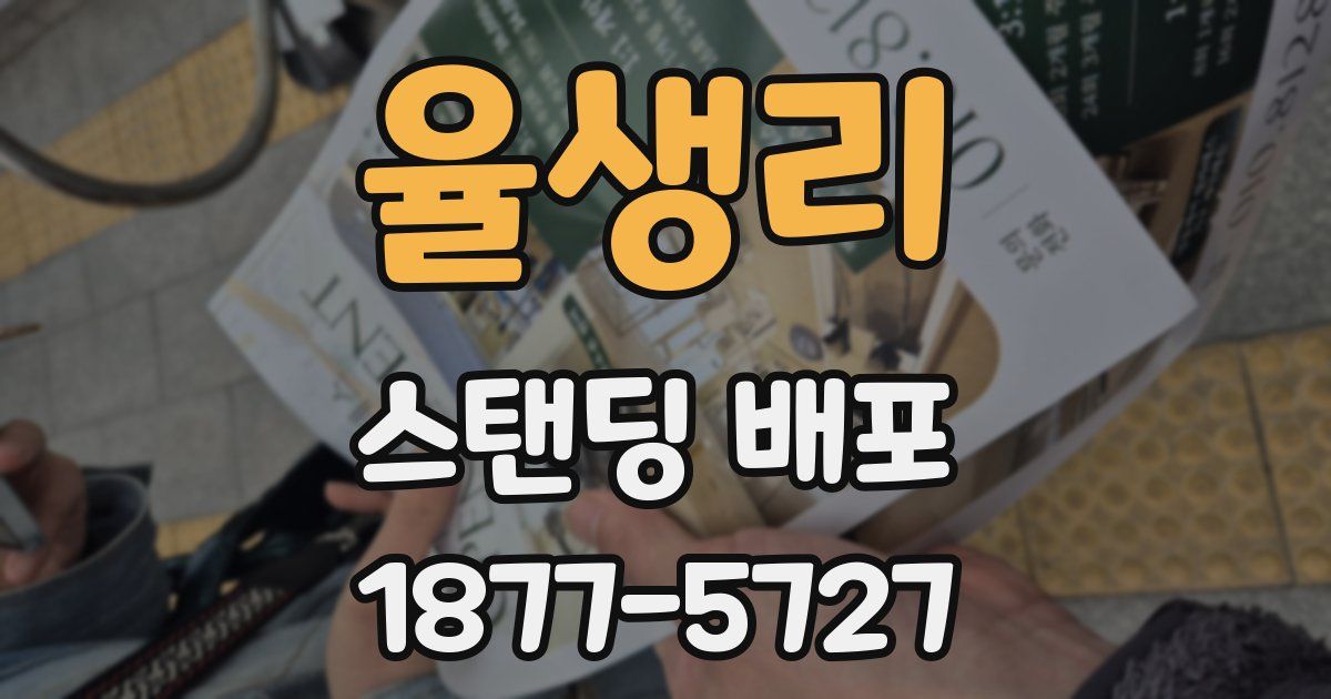 율생리 스탠딩 배포