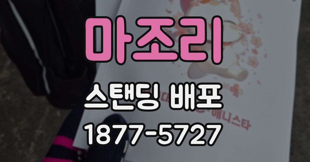 마조리 스탠딩 배포