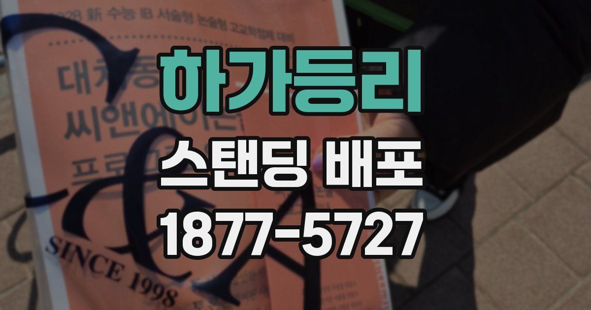 하가등리 스탠딩 배포