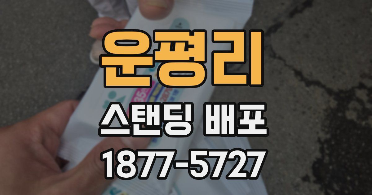 운평리 스탠딩 배포