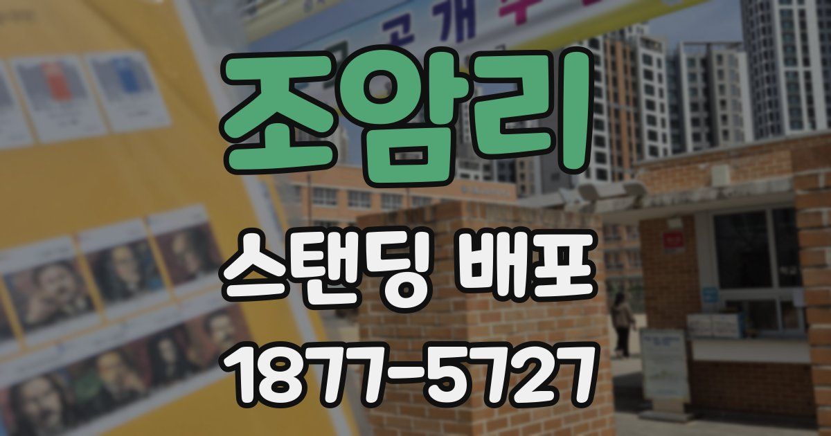 조암리 스탠딩 배포