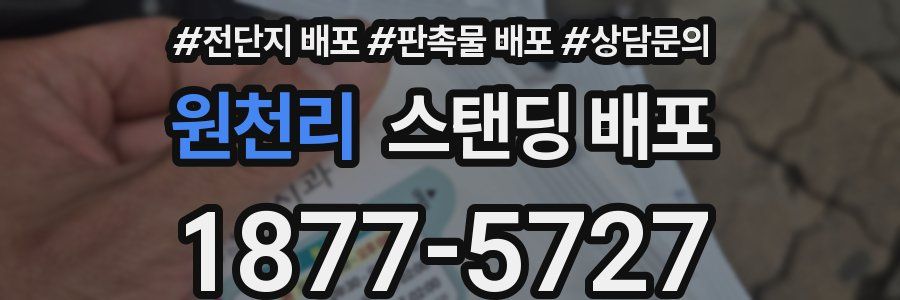 원천리 스탠딩 배포