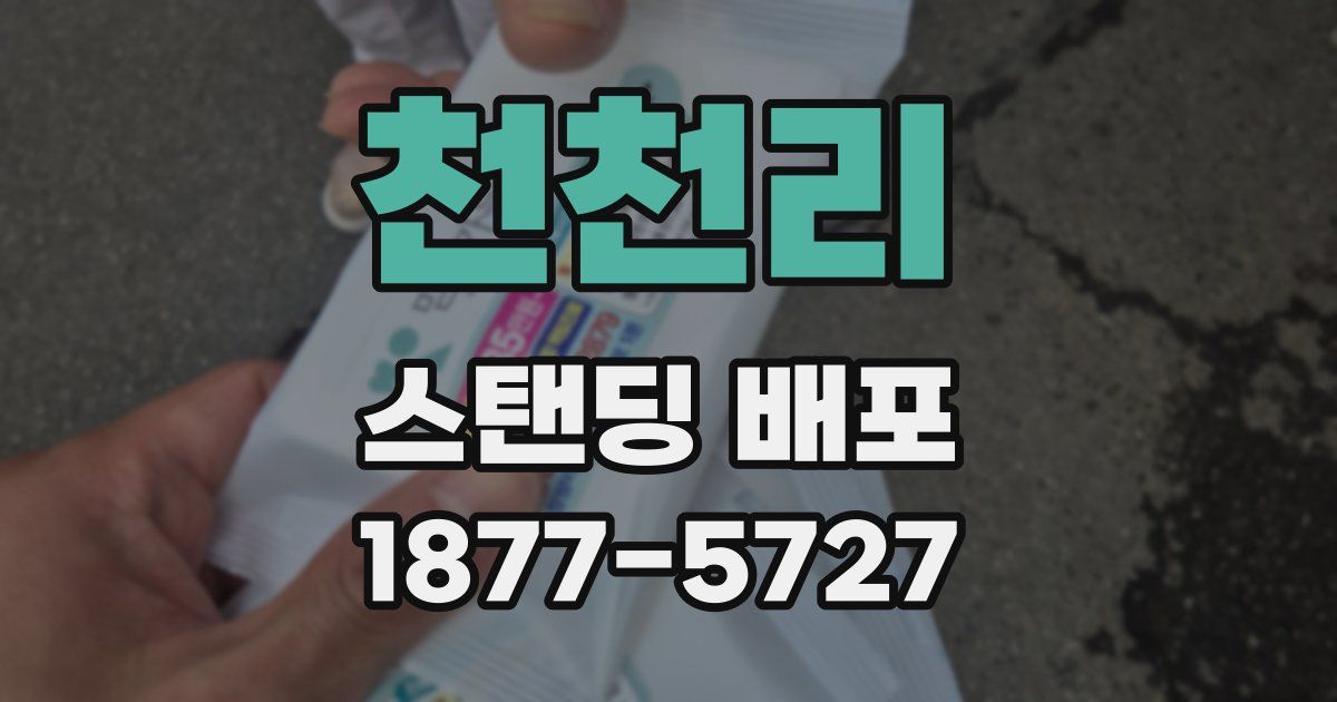 천천리 스탠딩 배포