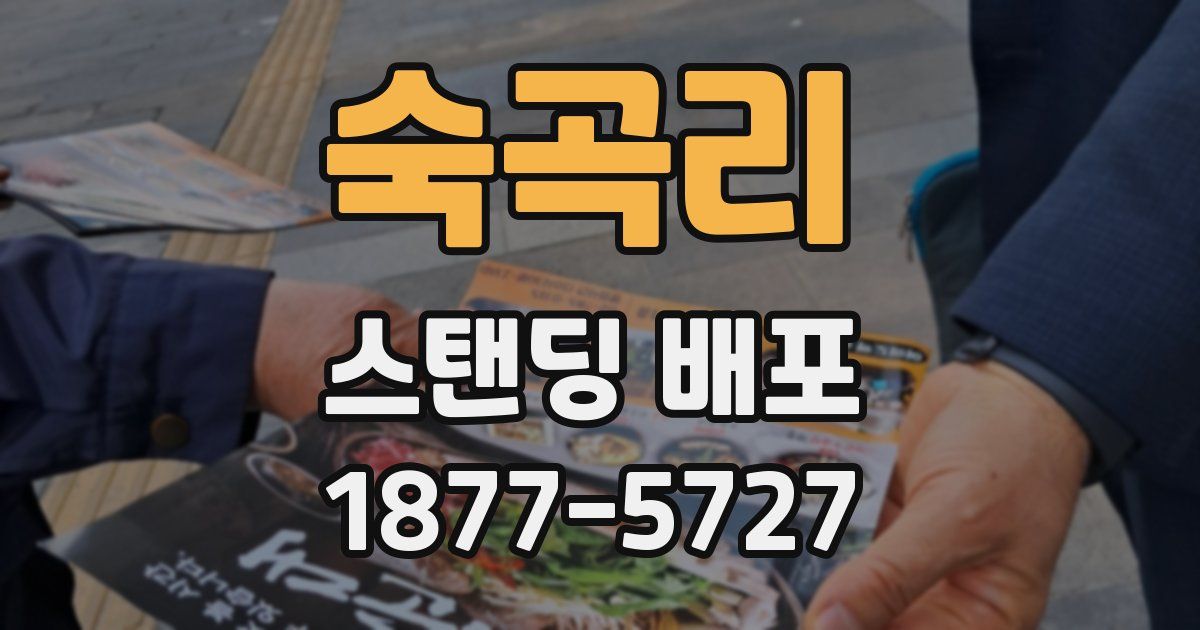 숙곡리 스탠딩 배포