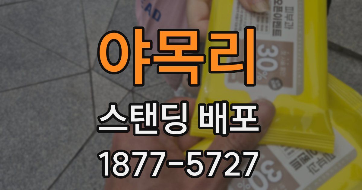 야목리 스탠딩 배포
