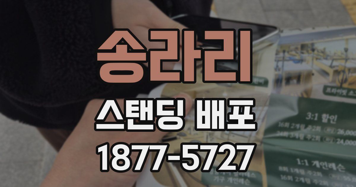 송라리 스탠딩 배포