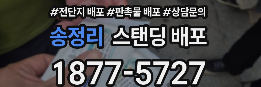 송정리 스탠딩 배포
