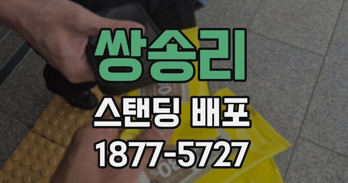 쌍송리 스탠딩 배포