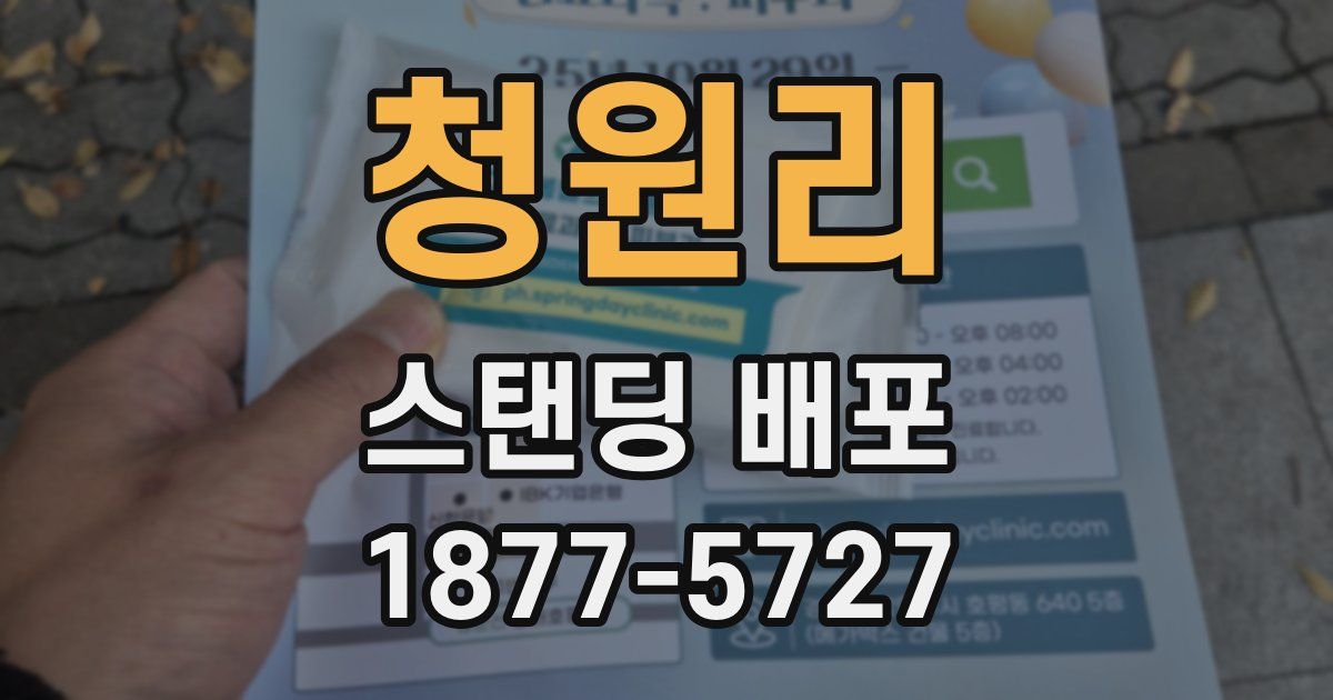 청원리 스탠딩 배포