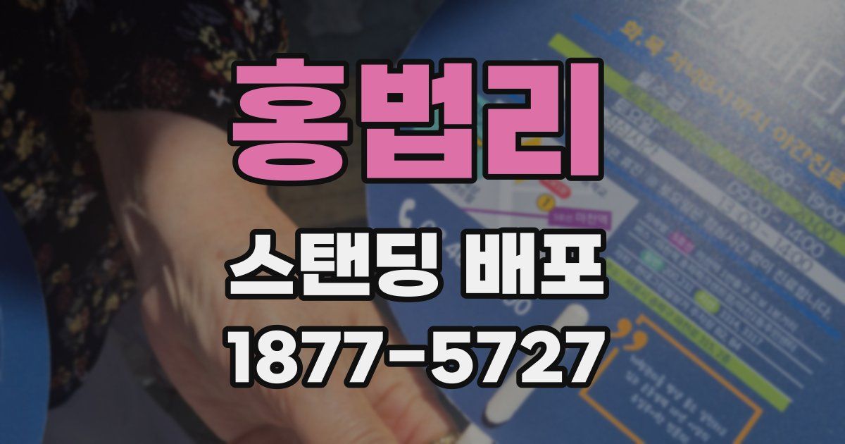 홍법리 스탠딩 배포
