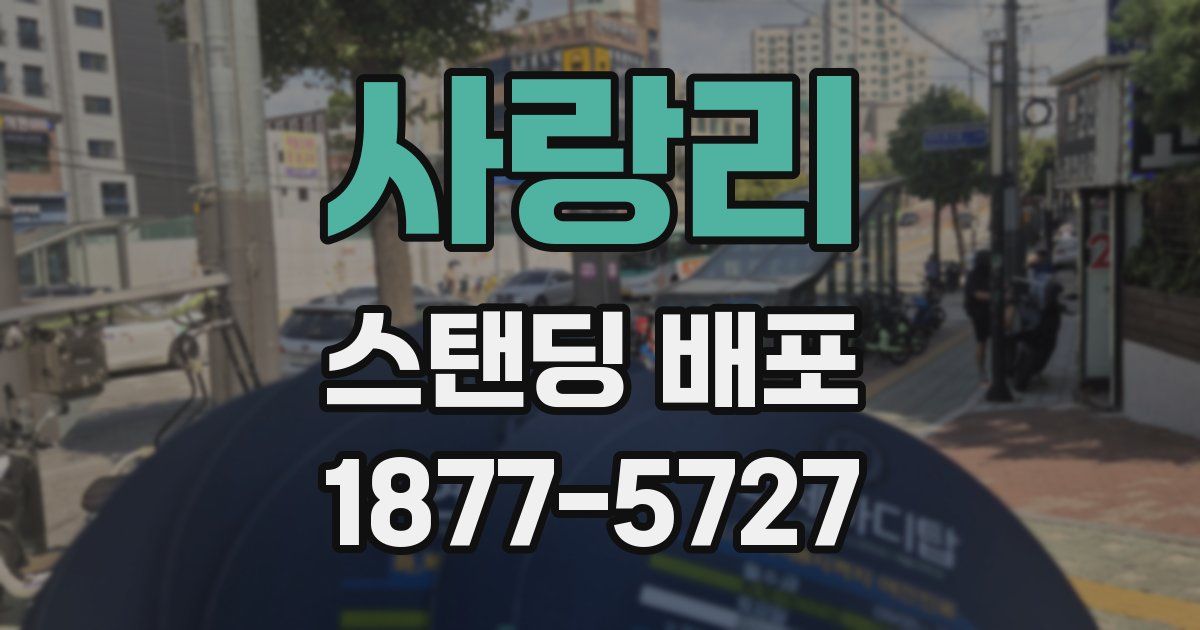 사랑리 스탠딩 배포