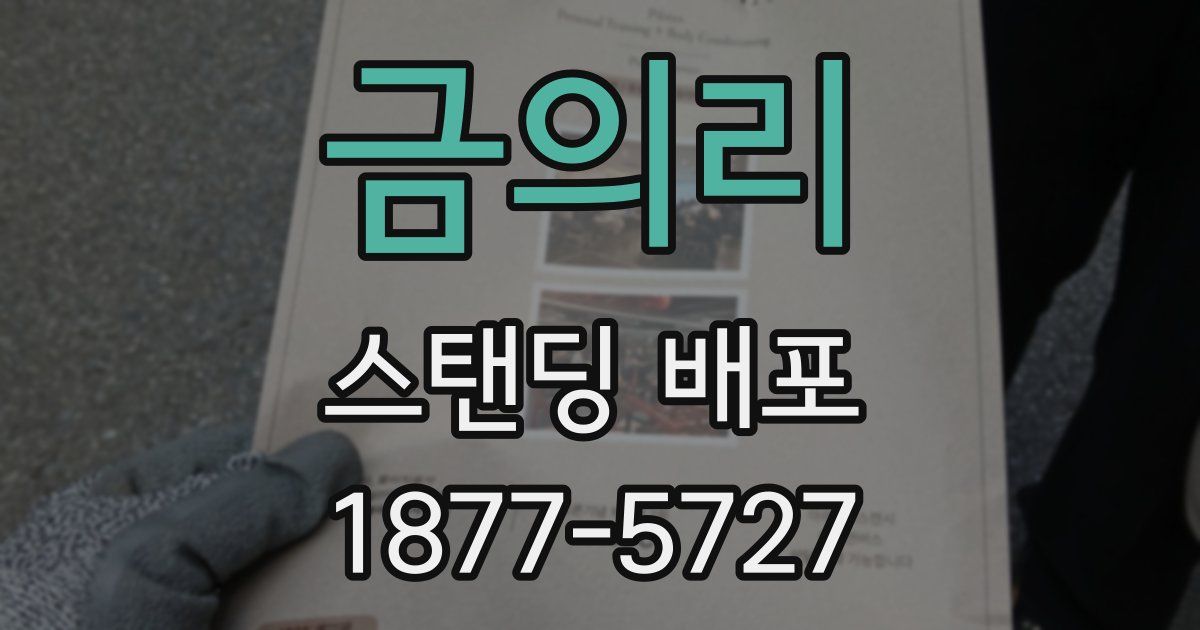 금의리 스탠딩 배포