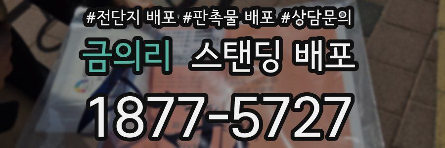 금의리 스탠딩 배포