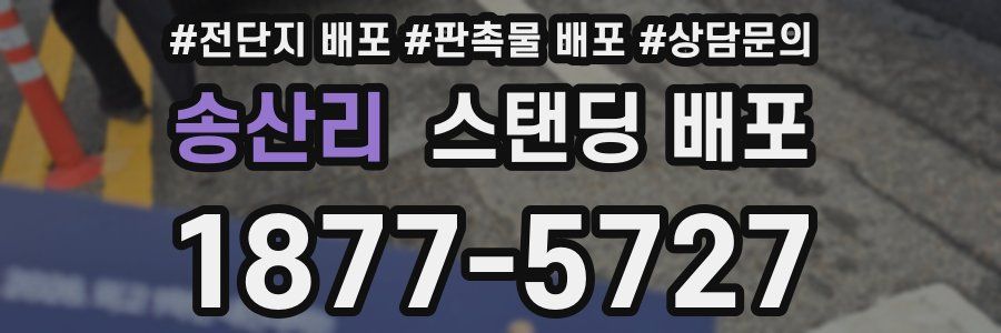 송산리 스탠딩 배포