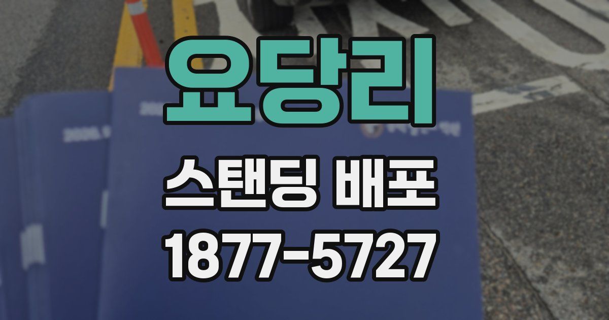 요당리 스탠딩 배포
