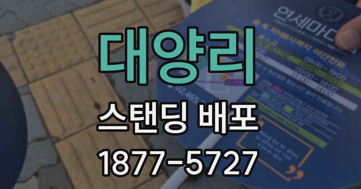 대양리 스탠딩 배포