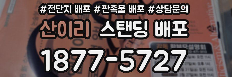 산이리 스탠딩 배포