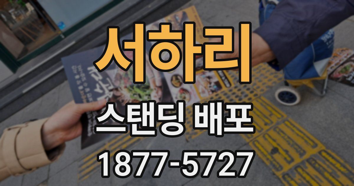 서하리 스탠딩 배포
