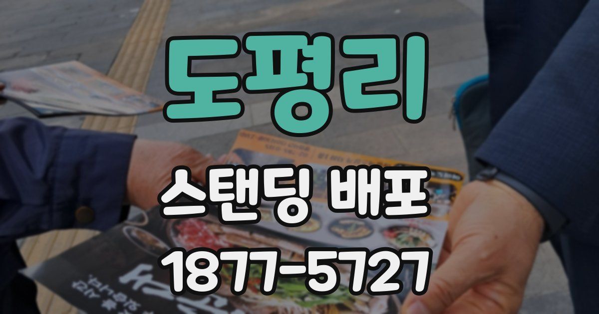 도평리 스탠딩 배포